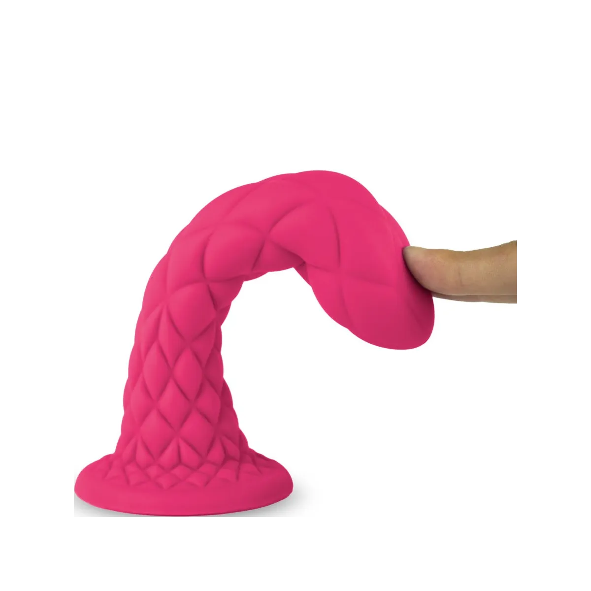 Dreamy Dildo Fantasy Flüssigsilikon Thermoreaktiv Fuchsia 18,5 cm von Silexd | Fesselliebe.de