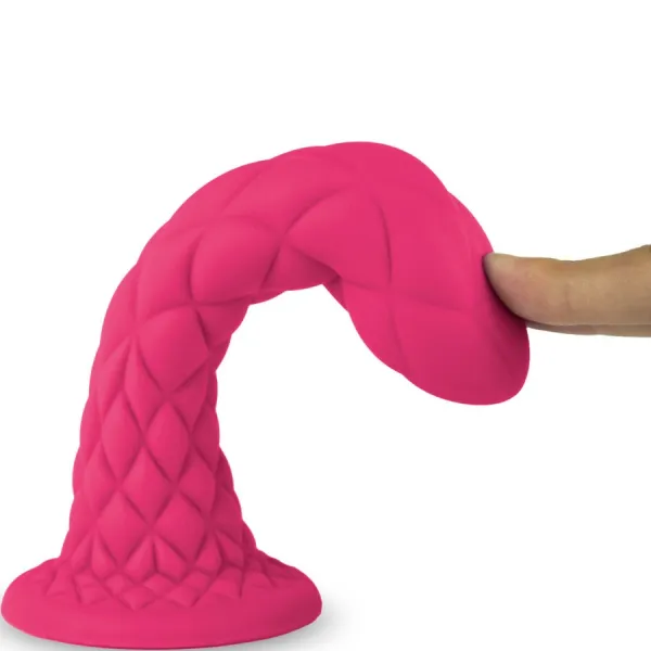 Dreamy Dildo Fantasy Flüssigsilikon Thermoreaktiv Fuchsia 18,5 cm von Silexd | Fesselliebe.de