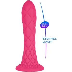 Dreamy Dildo Fantasy Flüssigsilikon Thermoreaktiv Fuchsia 18,5 cm von Silexd