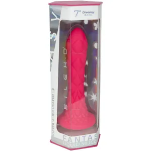 Dreamy Dildo Fantasy Flüssigsilikon Thermoreaktiv Fuchsia 18,5 cm von Silexd