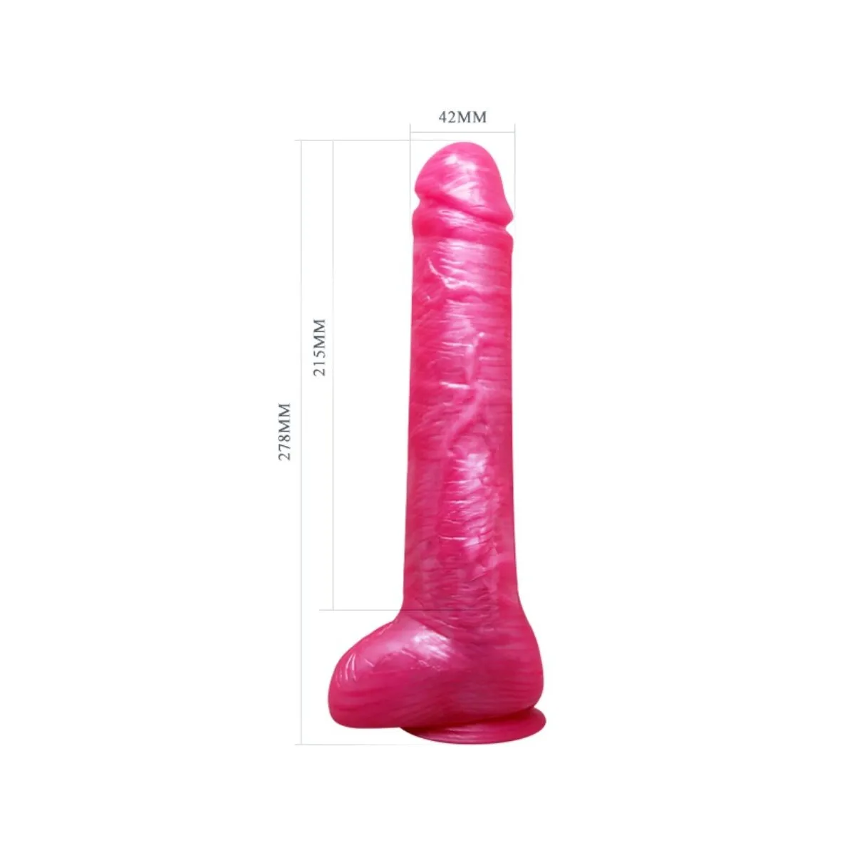 Realistischer Rosa Dildo Dong mit Saugnapf von Baile Dildos | Fesselliebe.de