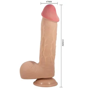 Sliding Skin Series Realistischer Dildo mit Sliding Skin Saugnapfleisch 23,4 cm von Pretty Love High Grade