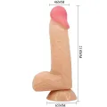 Sliding Skin Series Realistischer Dildo mit Gleitendem Haut-Saugnap 20,6 cm von Pretty Love High Grade