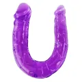 Doppeldildo In Flieder Flexibler Gelee von Baile Anal