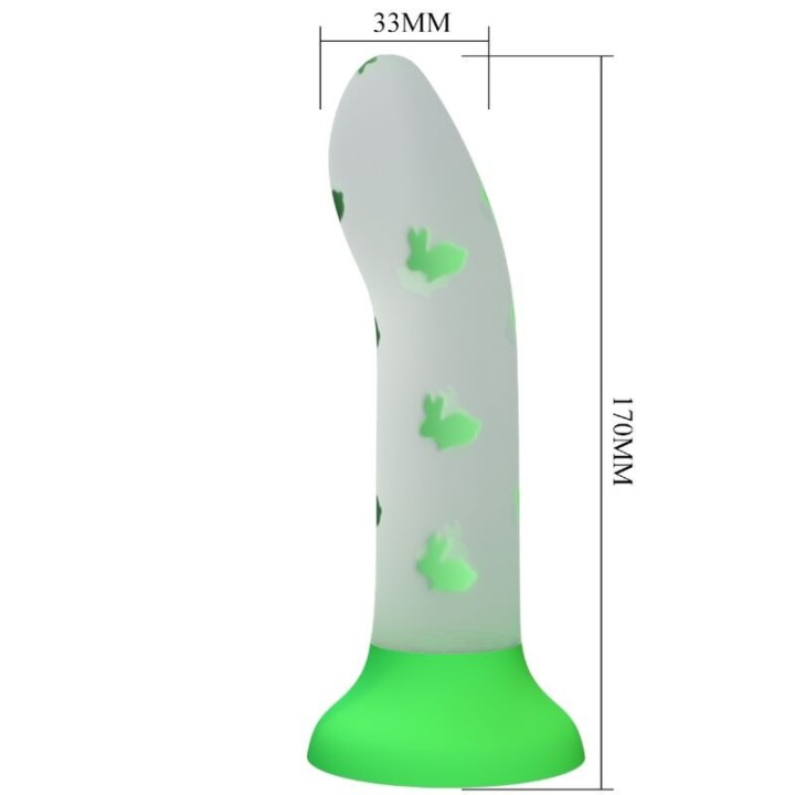 Magischer Nacht-Dildo ohne Vibration Leuchtendes Grün von Pretty Love Flirtation | Fesselliebe.de