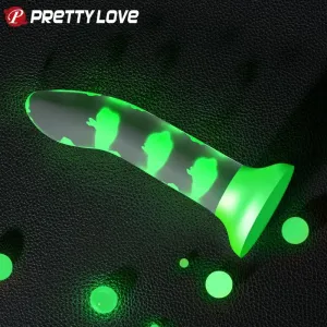 Magischer Nacht-Dildo ohne Vibration Leuchtendes Grün von Pretty Love Flirtation