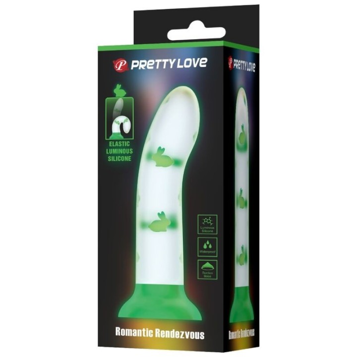 Magischer Nacht-Dildo ohne Vibration Leuchtendes Grün von Pretty Love Flirtation | Fesselliebe.de