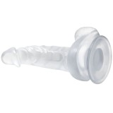Realistischer Dildo mit Saugnapf und Hoden 16,7 cm Transparent von Baile Dildos | Fesselliebe.de