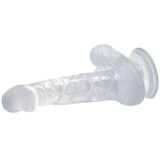 Realistischer Dildo mit Saugnapf und Hoden 16,7 cm Transparent von Baile Dildos | Fesselliebe.de