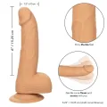 Silikon-Dildo 15,24 cm Haut von Calexotics
