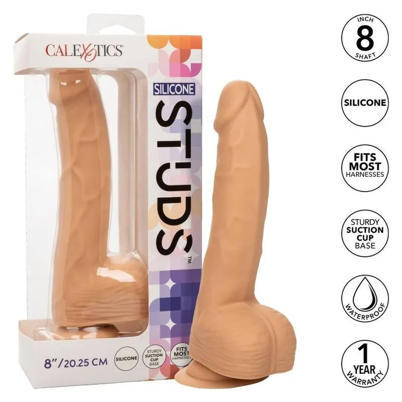 Silikon-Dildo 20,32 cm Haut von Calexotics | Fesselliebe.de