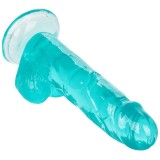 Grösse Königin-Dildo Blau 15,3 cm von Calexotics | Fesselliebe.de