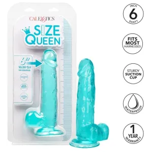 Grösse Königin-Dildo Blau 15,3 cm von Calexotics