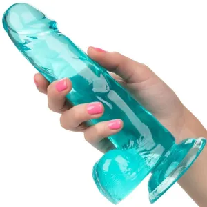 Grösse Königin-Dildo Blau 15,3 cm von Calexotics