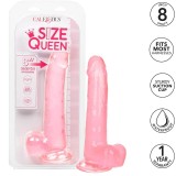 Grösse Königin-Dildo Rosa 20,3 cm von Calexotics | Fesselliebe.de