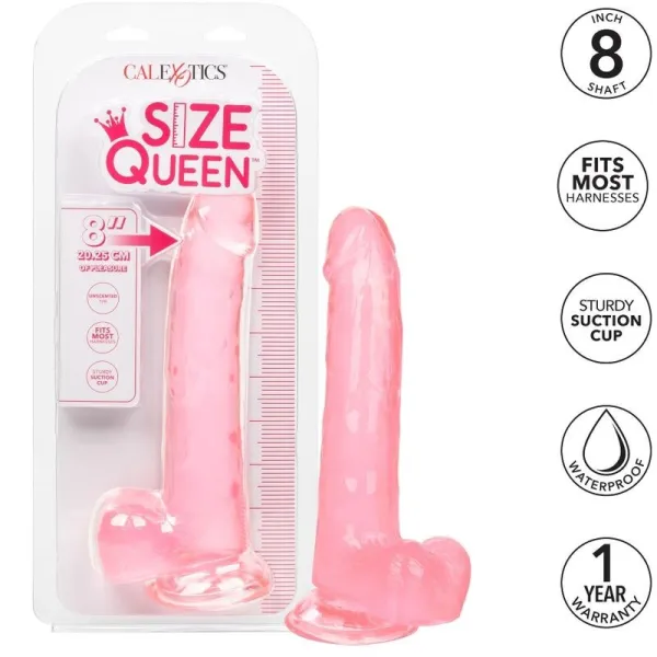 Grösse Königin-Dildo Rosa 20,3 cm von Calexotics | Fesselliebe.de