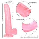 Grösse Königin-Dildo Rosa 20,3 cm von Calexotics | Fesselliebe.de