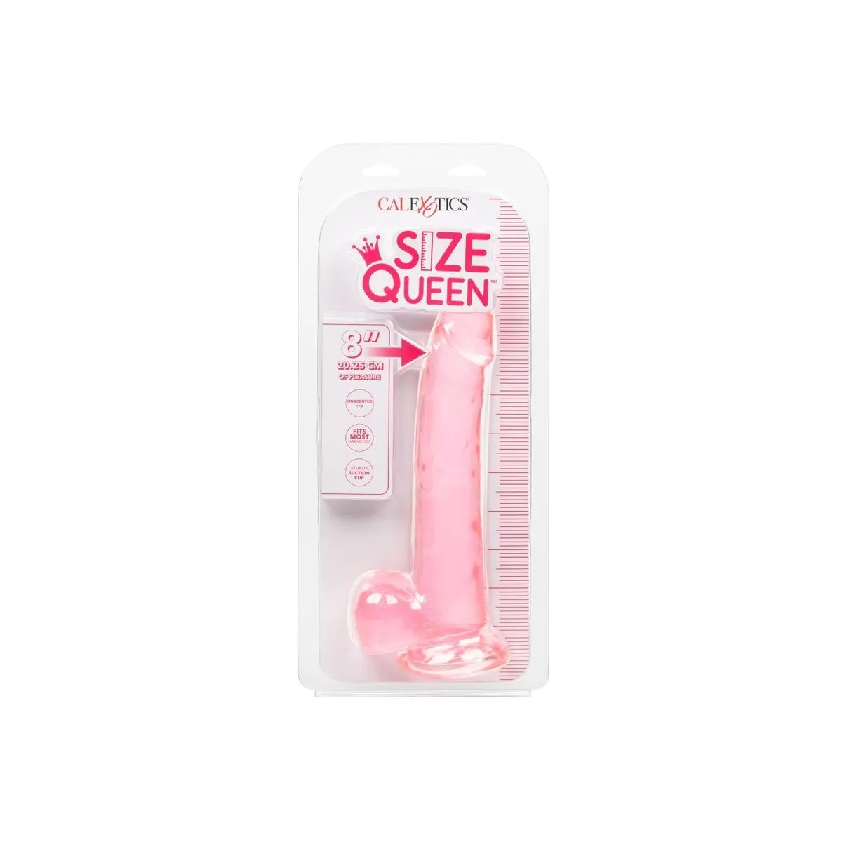 Grösse Königin-Dildo Rosa 20,3 cm von Calexotics | Fesselliebe.de