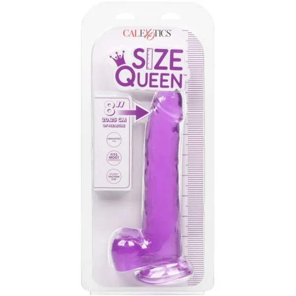 Grösse Königin-Dildo Lila 20,3 cm von Calexotics | Fesselliebe.de