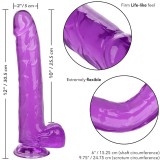 Grösse Königin-Dildo Lila 25,5 cm von Calexotics | Fesselliebe.de