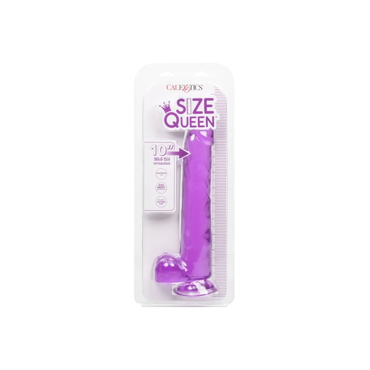 Grösse Königin-Dildo Lila 25,5 cm von Calexotics | Fesselliebe.de