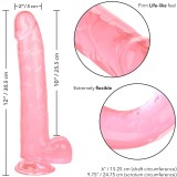 Grösse Königin-Dildo Rosa 25,5 cm von Calexotics | Fesselliebe.de