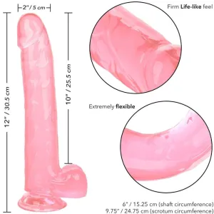 Grösse Königin-Dildo Rosa 25,5 cm von Calexotics