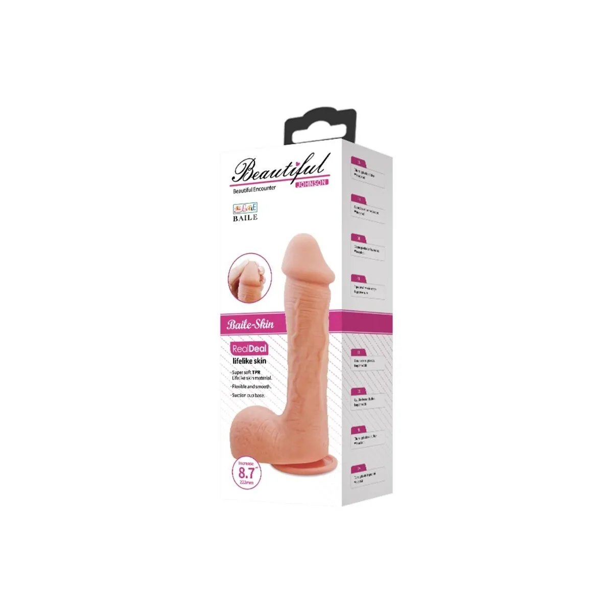 Johnson Realistischer Hautdildo 22 cm von Baile Dildos | Fesselliebe.de