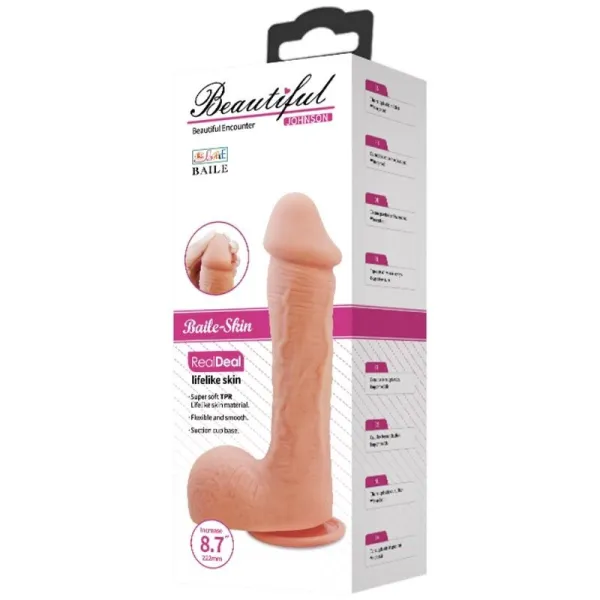 Johnson Realistischer Hautdildo 22 cm von Baile Dildos | Fesselliebe.de