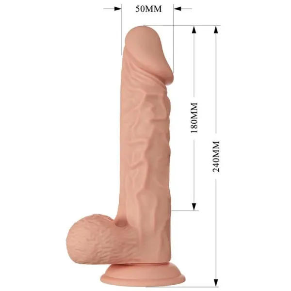 Buraq Flexibler Realistischer Dildo 24 cm natürlich von Baile Dildos | Fesselliebe.de