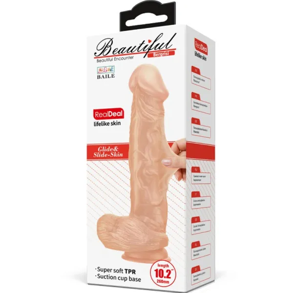 Bergrrisi Flexibler Realistischer Dildo 26 cm natürlich von Baile Dildos | Fesselliebe.de