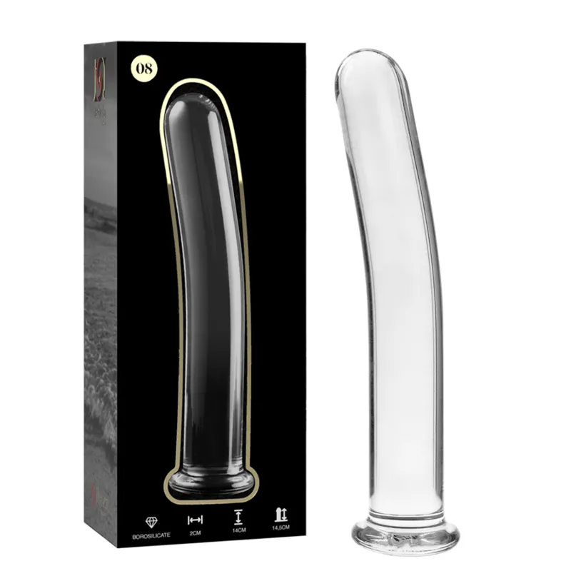 Modell 8 Dildo Borosilikatglas Klar 14,5 cm -O- 2 cm von Nebula Series By Ibiza | Fesselliebe.de