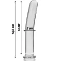 Modell 8 Dildo Borosilikatglas Klar 14,5 cm -O- 2 cm von Nebula Series By Ibiza