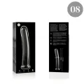 Modell 8 Dildo Borosilikatglas Klar 14,5 cm -O- 2 cm von Nebula Series By Ibiza