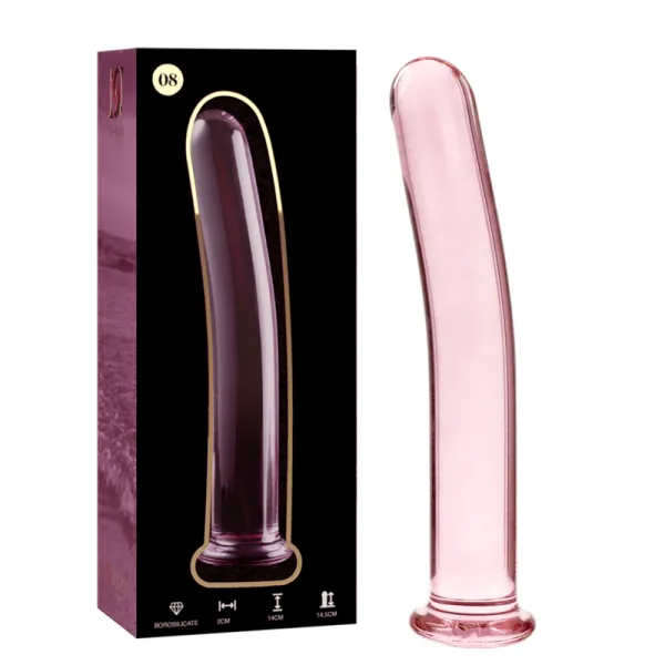 Modell 8 Dildo Borosilikatglas Rosa 14,5 cm -O- 2 cm von Nebula Series By Ibiza | Fesselliebe.de