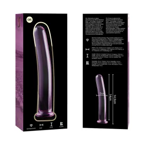 Modell 8 Dildo Borosilikatglas Rosa 14,5 cm -O- 2 cm von Nebula Series By Ibiza