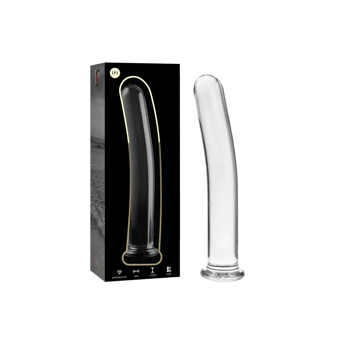 Modell 9 Dildo Borosilikatglas Klar 15,5 cm -O- 2,5 cm von Nebula Series By Ibiza | Fesselliebe.de