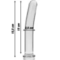 Modell 9 Dildo Borosilikatglas Klar 15,5 cm -O- 2,5 cm von Nebula Series By Ibiza
