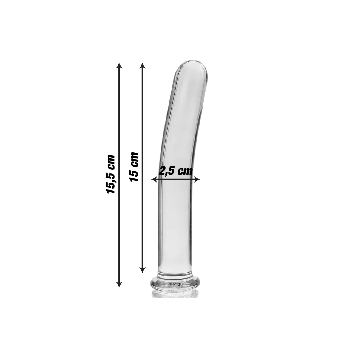 Modell 9 Dildo Borosilikatglas Klar 15,5 cm -O- 2,5 cm von Nebula Series By Ibiza | Fesselliebe.de