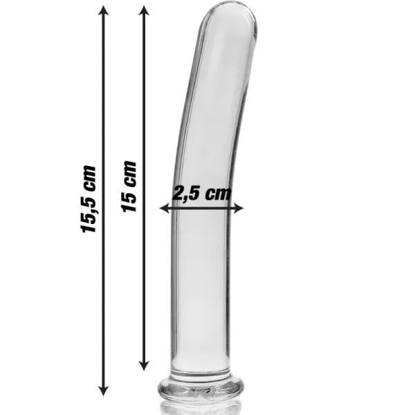 Modell 9 Dildo Borosilikatglas Klar 15,5 cm -O- 2,5 cm von Nebula Series By Ibiza | Fesselliebe.de