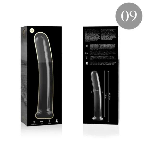 Modell 9 Dildo Borosilikatglas Klar 15,5 cm -O- 2,5 cm von Nebula Series By Ibiza | Fesselliebe.de