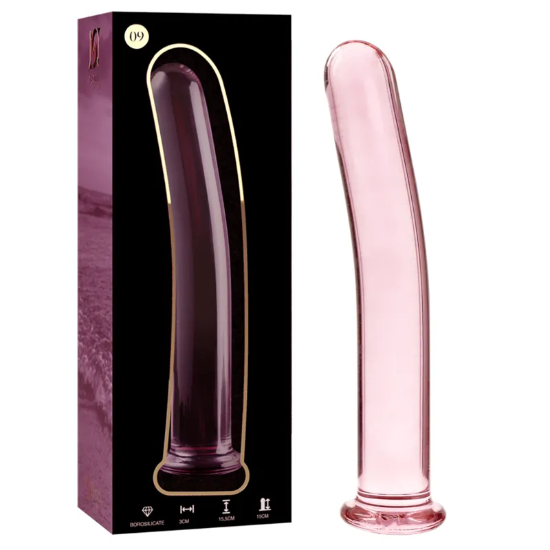 Modell 9 Dildo Borosilikatglas Rosa 15,5 cm -O- 2,5 cm von Nebula Series By Ibiza | Fesselliebe.de