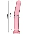 Modell 9 Dildo Borosilikatglas Rosa 15,5 cm -O- 2,5 cm von Nebula Series By Ibiza