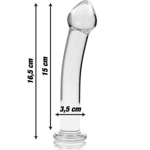 Modell 11 Dildo Borosilikatglas Klar 16 cm -O- 3 cm von Nebula Series By Ibiza