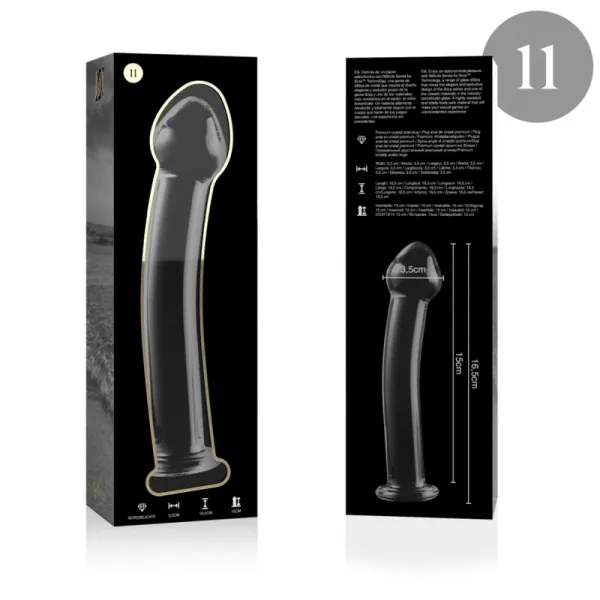 Modell 11 Dildo Borosilikatglas Klar 16 cm -O- 3 cm von Nebula Series By Ibiza | Fesselliebe.de