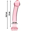 Modell 11 Dildo Borosilikatglas Rosa 16 cm -O- 3 cm von Nebula Series By Ibiza