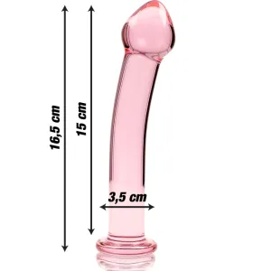 Modell 11 Dildo Borosilikatglas Rosa 16 cm -O- 3 cm von Nebula Series By Ibiza