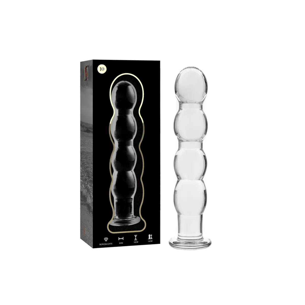 Modell 10 Dildo Borosilikatglas Klar 16,5 cm -O- 3,5 cm von Nebula Series By Ibiza | Fesselliebe.de