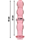 Modell 10 Dildo Borosilikatglas Rosa 16,5 cm -O- 3,5 cm von Nebula Series By Ibiza | Fesselliebe.de
