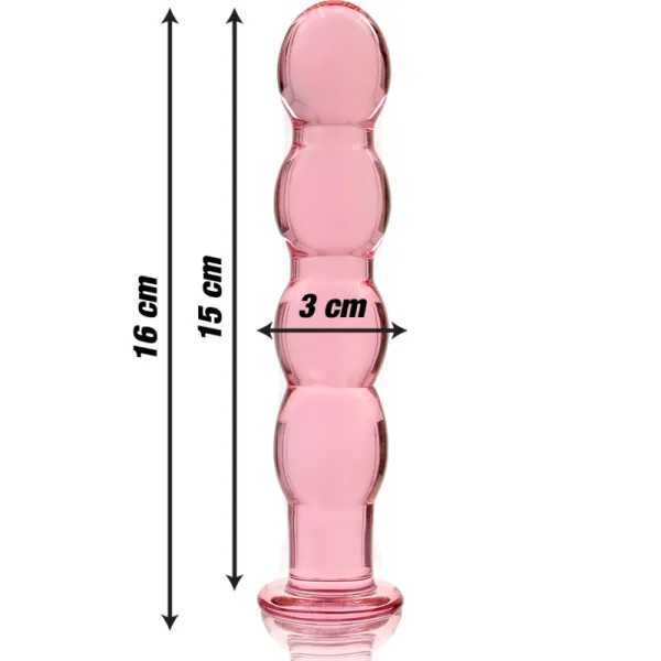 Modell 10 Dildo Borosilikatglas Rosa 16,5 cm -O- 3,5 cm von Nebula Series By Ibiza | Fesselliebe.de
